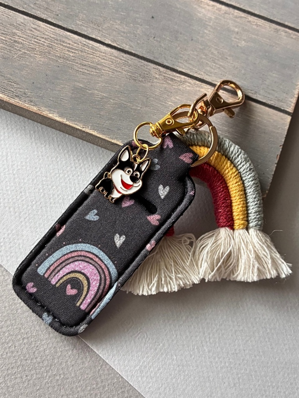 Keychain | Lipstick Holder | Rainbow Keychain | Accessories | Combo